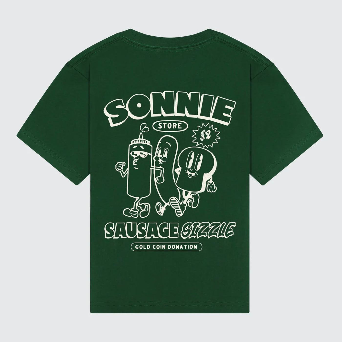 Sausage Sizzle Tee - Forest Green