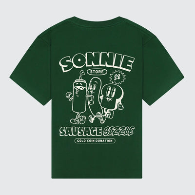 Sausage Sizzle Tee - Forest Green