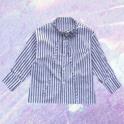 Rossette Shirt  - Black Stripe