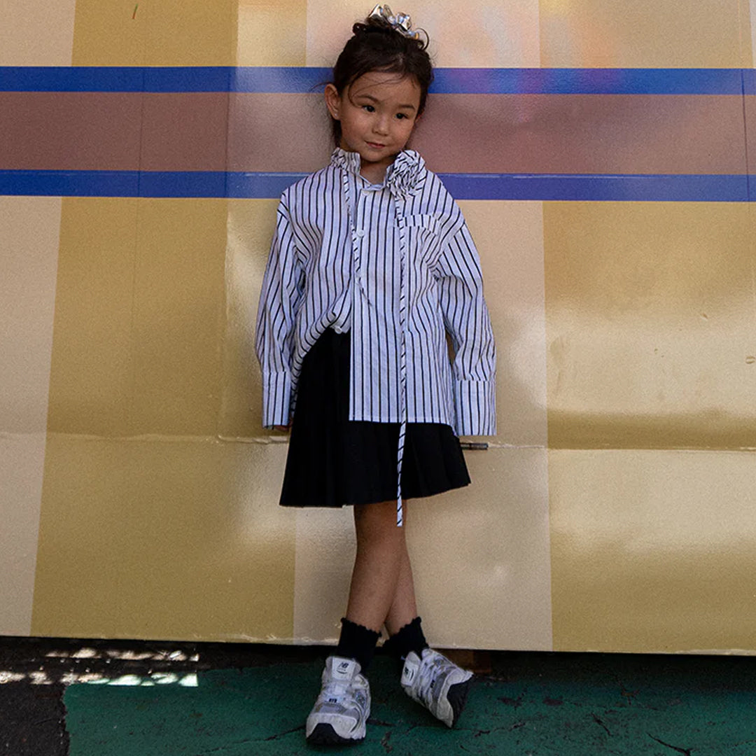 Rossette Shirt  - Black Stripe