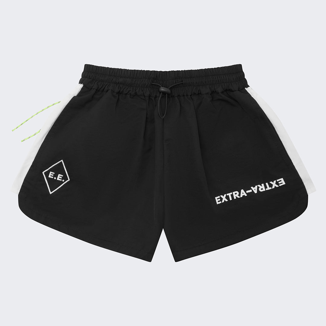 Track Shorts - Black / White