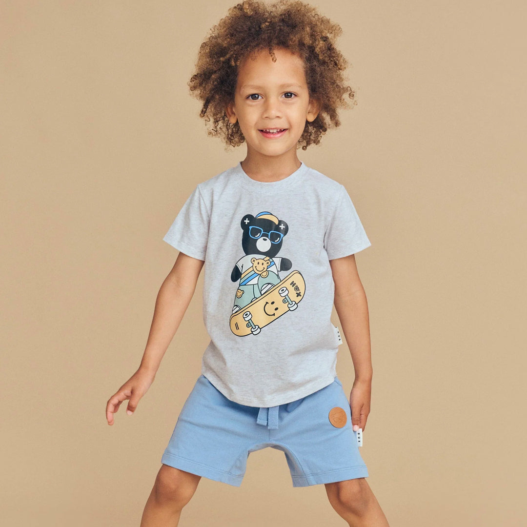 Skatin' Hux T-Shirt - Light Grey Marle
