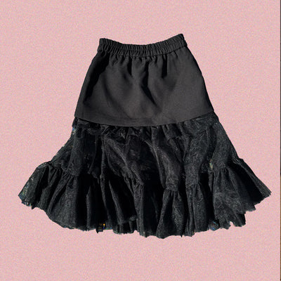 Mini Maxi Skirt - Black