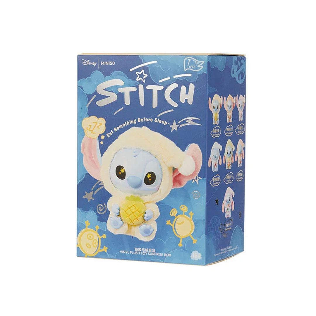 Miniso Disney Stitch Eat Something Before You Sleep Vinyl Series Blind Box