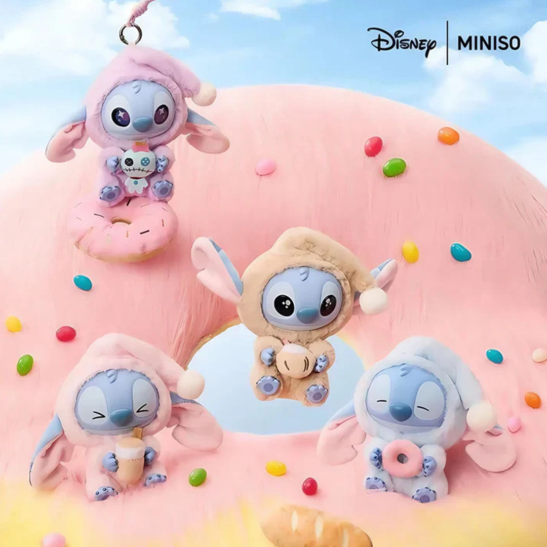 Miniso Disney Stitch Eat Something Before You Sleep Vinyl Series Blind Box