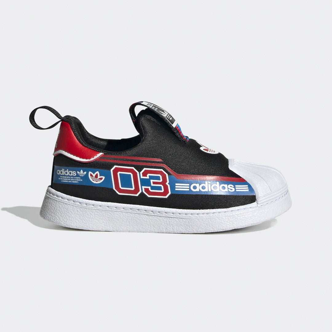 Toddler Superstar 360 Shoes - Core Black / Vivid Red / Cloud White
