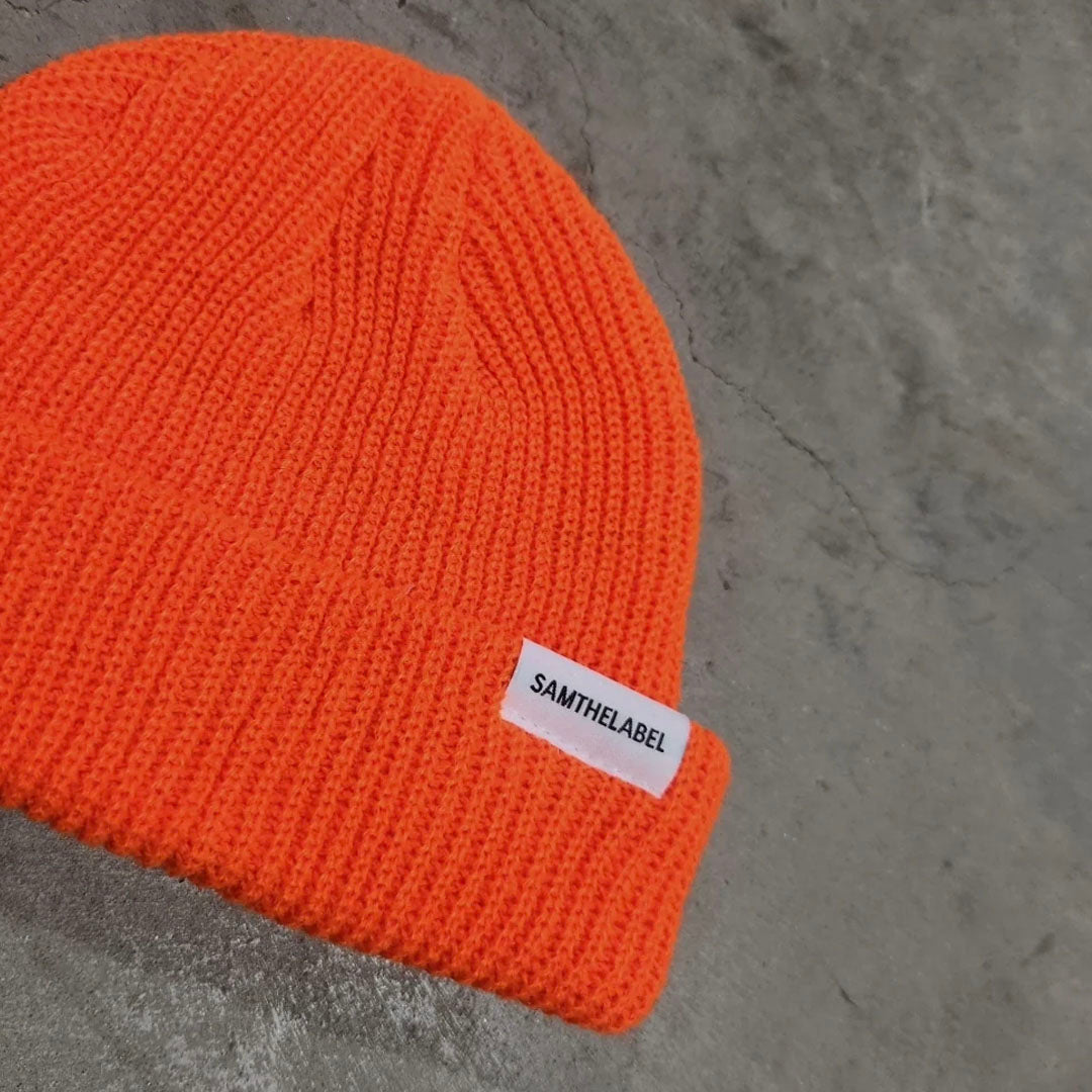 Fisherman Beanie - Tangerine