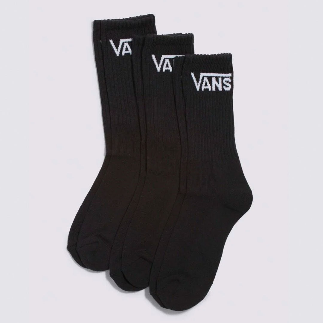 Vans Classic Crew Sock 3 Pack - Black