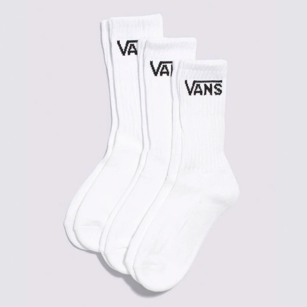 Vans Classic Crew Sock 3 Pack - White