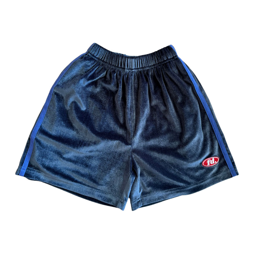 Velour Shorts - Blue