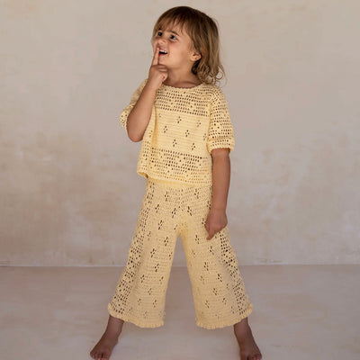 Filet Crotchet Crop - Butter