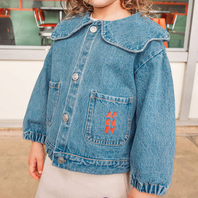 Grace Denim Jacket - Rosso