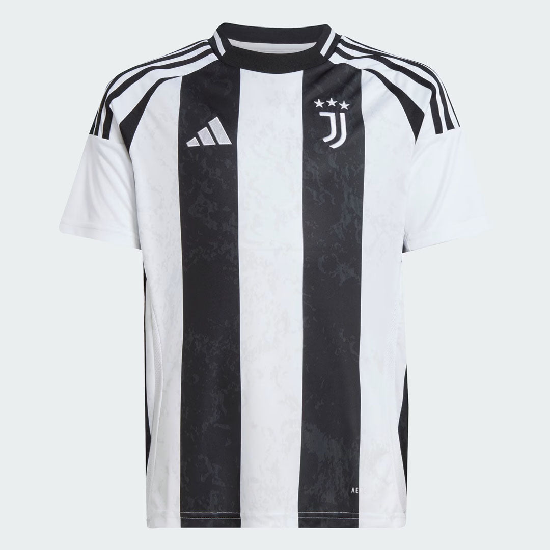 Kids Juventus 24/25 Home Jersey - Black / White