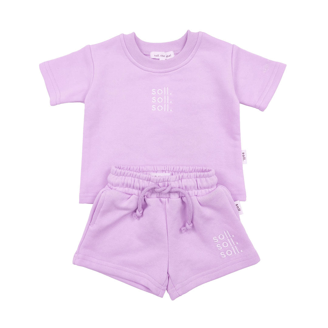 Kids French Terry Set - Lilac