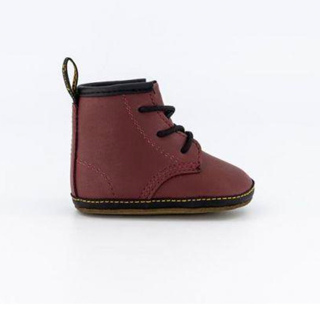 1460 Crib Leather Booties - Cherry Red