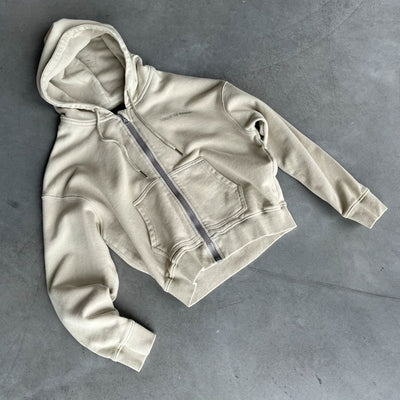The Hoodie Zipper - Tea Green