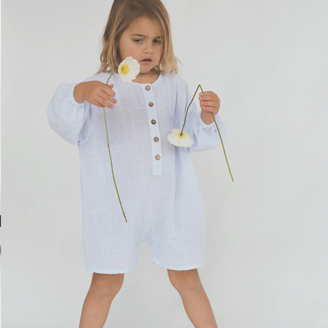 Husk Romper - Powder Blue