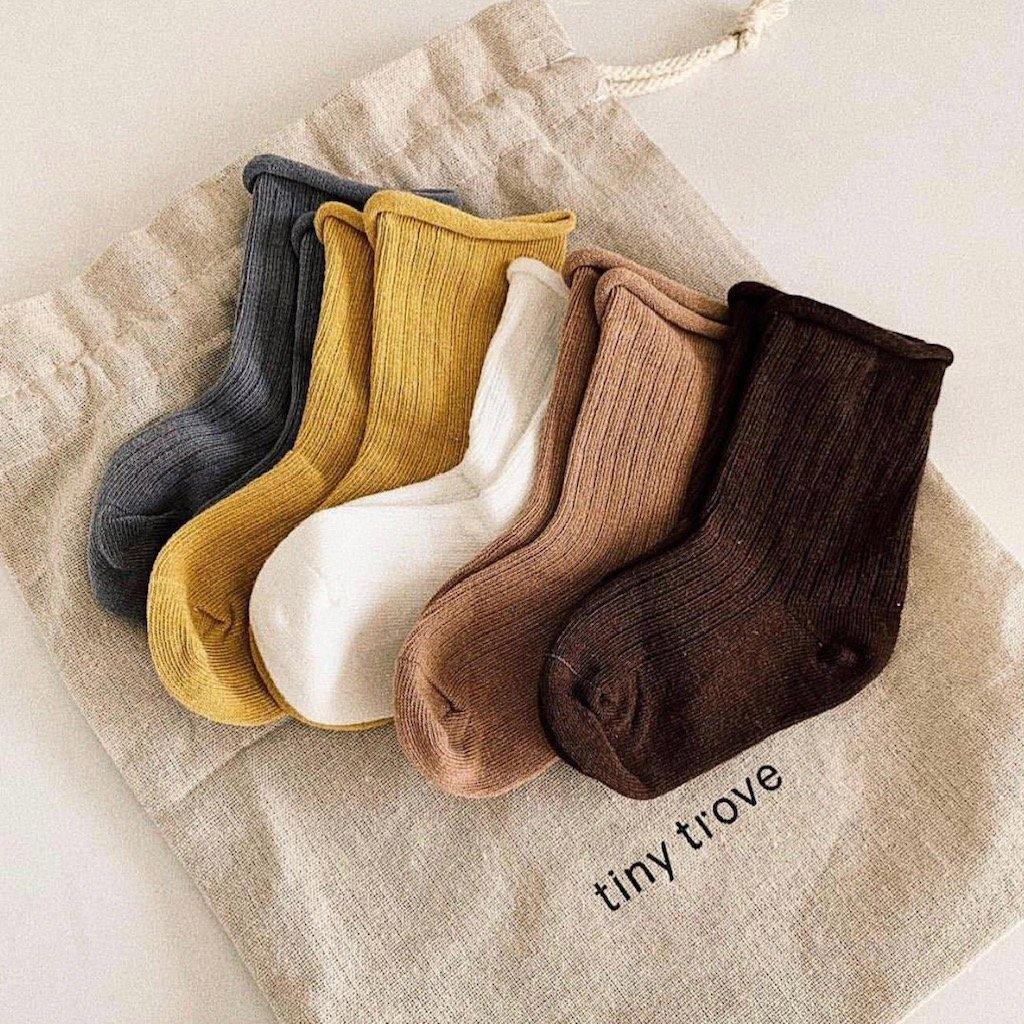 Ribbed Socks Earthy - Pack of 5 - Tim and Gerry's Sydney