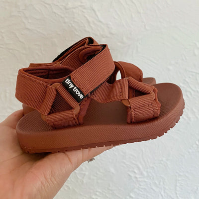 Olympia Velcro Sandals - Brick