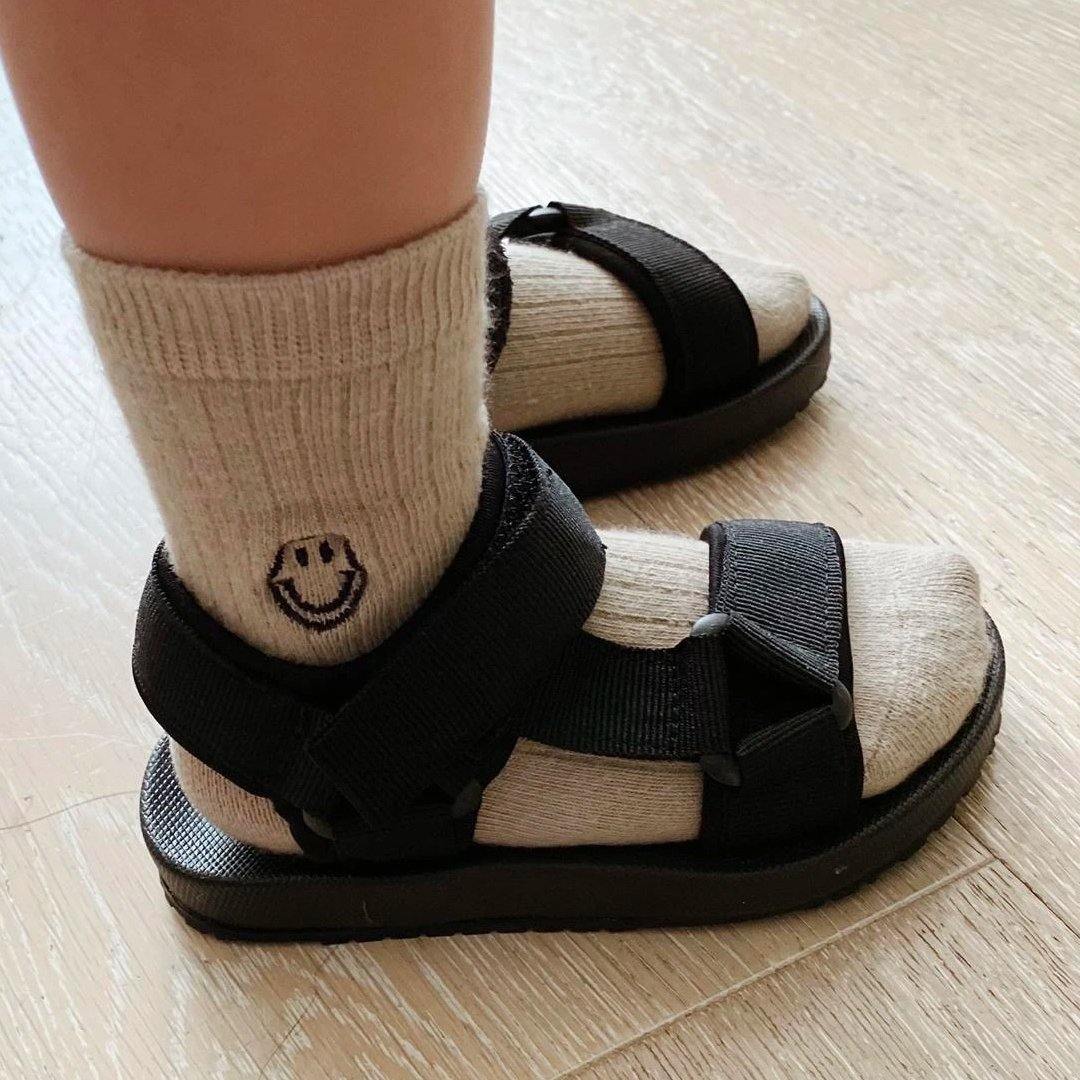 Olympia Velcro Sandals - Black - Tim and Gerry's Sydney