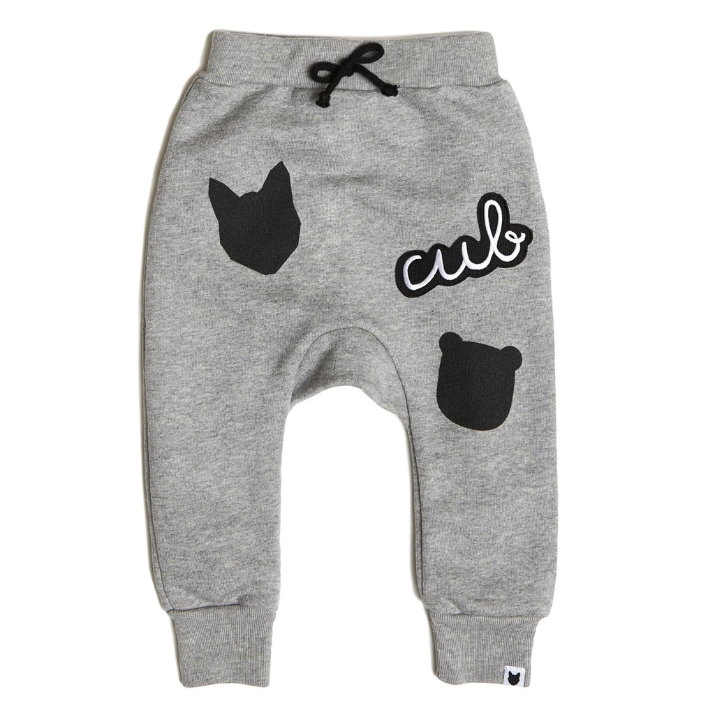 Icons Cub Badge Joggers - Grey Marle